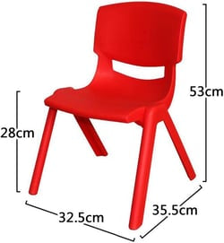 Children's Backrest Plastic Chair