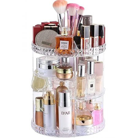 Acrylic 360 Degree Rotating Makeup Organizer 22.8 x 22.8 x 33 cm