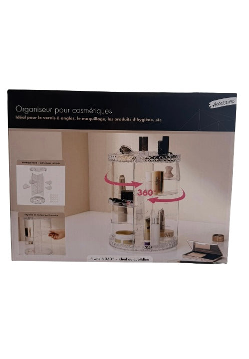Acrylic 360 Degree Rotating Makeup Organizer 22.8 x 22.8 x 33 cm